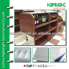 laminated MDF hyper market wine display shelf